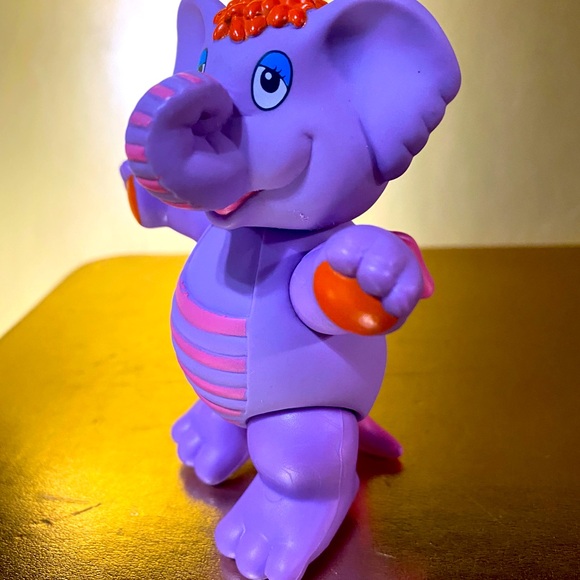 DISNEY WUZZLES VTG 80’S ELERO PURPLE ELEPHANT COLLECTIBLE PVC ACTION FIGURE 4” - Picture 10 of 11